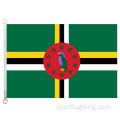 90*150 cm Bandiera del Commonwealth della Dominica 100% poliestere